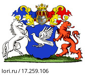 Герб дворянского рода Бибиковых. Стоковая иллюстрация, иллюстратор Владимир Макеев / Фотобанк Лори