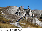 Спасская церковь. Костомаровский Спасский женский монастырь. Воронежская область, Подгорненский р-н, село Костомарово (2015 год). Стоковое фото, фотограф stargal / Фотобанк Лори