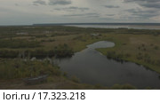 Якутия. Соттинцы. Вид с коптера. Стоковое видео, видеограф Евгений Ковалев / Фотобанк Лори