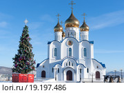 Кафедральный собор во имя Святой Живоначальной Троицы. Камчатка, Россия (2016 год). Редакционное фото, фотограф Валерий Трубицын / Фотобанк Лори