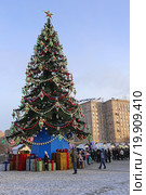 Новогодняя елка на Поклонной Горе в Москве (2016 год). Редакционное фото, фотограф Алексей Гусев / Фотобанк Лори