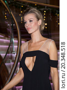 Joanna Krupa in sexy black dress at polish premiere of new Renault cars. Редакционное фото, агентство BE&W Photo / Фотобанк Лори