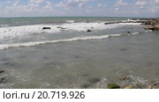 Шторм на море. Стоковое видео, видеограф Олег Хархан / Фотобанк Лори