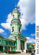 Город Козельск. Оптина пустынь. Колокольня монастыря (2014 год). Редакционное фото, фотограф Зобков Юрий / Фотобанк Лори
