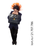 Funny man with mohawk hairstyle. Стоковое фото, фотограф Elnur / Фотобанк Лори