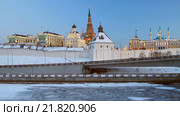 Казанский кремль, февраль 2016. Стоковое видео, видеограф Вадим Хомяков / Фотобанк Лори