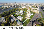 Новоспасский монастырь. Москва. Вид сверху (2014 год). Стоковое фото, фотограф Юрий Губин / Фотобанк Лори