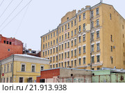Москва, Дома в Настасьинском переулке (2016 год). Стоковое фото, фотограф Илюхина Наталья / Фотобанк Лори