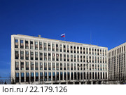 Здание министерства внутренних дел Российской Федерации. Житная ул, 16, Москва, Россия (2016 год). Стоковое фото, фотограф Владимир Журавлев / Фотобанк Лори