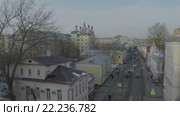 Панорама Москвы в районе Пятницкой улицы. Вид с коптера. Стоковое видео, видеограф Евгений Ковалев / Фотобанк Лори