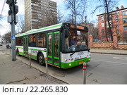 Москва, автобус 78 маршрута на Гороховой улице (2016 год). Редакционное фото, фотограф Володина Ольга / Фотобанк Лори