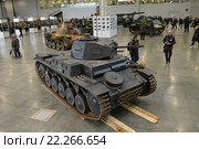 Немецкий легкий танк "Pz.II". Международная выставка исторической военной техники «Моторы войны» (2016 год). Редакционное фото, фотограф Алексей Бок / Фотобанк Лори