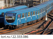 Санкт-Петербург. Электродепо ТЧ-5 "Невское". Состав 81-540.2/541.2 (2016 год). Редакционное фото, фотограф Александр Тарасенков / Фотобанк Лори