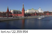 Москва. Кремлевская набережная (2016 год). Редакционное видео, видеограф Alexey Zab / Фотобанк Лори