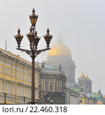 Санкт-Петербург. Фонарь. Туман (2016 год). Стоковое фото, фотограф Александр Алексеев / Фотобанк Лори