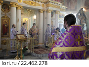 Празднование 500-летия со дня преставления святителя Серапиона в храме Покрова Пресвятой Богородицы, город Балашиха (2016 год). Редакционное фото, фотограф Дмитрий Неумоин / Фотобанк Лори