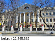 Москва, Малый Харитоньевский переулок, дом 5. Филаретовское училище - Главный штаб ВМФ, 1861-1864 гг. Стоковое фото, фотограф Овчинникова Ирина / Фотобанк Лори
