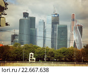 Москва-Сити (2014 год). Редакционное фото, фотограф Екатерина Лаптева / Фотобанк Лори