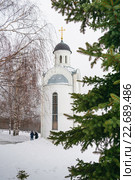 Часовня памяти Святого Иоанна в Мемориальном парке Победа, Чебоксары (2016 год). Редакционное фото, фотограф Андрей Кириллов / Фотобанк Лори