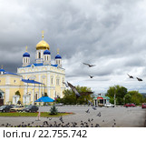 Город Елец. Красная площадь и Вознесенский собор (2015 год). Редакционное фото, фотограф Алексей Голубенко / Фотобанк Лори