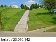 Лестница в парке на Олимпийских прудах (2016 год). Стоковое фото, фотограф lana1501 / Фотобанк Лори