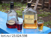 Бутылки Hennessy. Подделка (2016 год). Редакционное фото, фотограф Сергей Варламов / Фотобанк Лори
