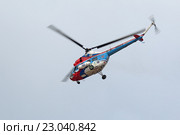 Международный авиационно-космический салон МАКС-2015. Ми-2 (по классификации НАТО: Hoplite) - советский многоцелевой вертолет. Редакционное фото, фотограф Игорь Долгов / Фотобанк Лори
