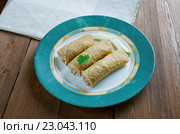Baked Chicken Taquitos. Стоковое фото, фотограф Александр Fanfo / Фотобанк Лори