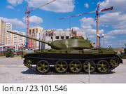 Танк Т-44 в музее военной техники "Боевая слава Урала" (2016 год). Редакционное фото, фотограф Megapixx / Фотобанк Лори