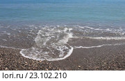 Волны на море, мокрый песок. Стоковое видео, видеограф Яна Королёва / Фотобанк Лори