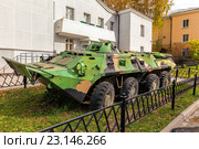 Бронетранспортер БТР 80 (2015 год). Редакционное фото, фотограф Евгений Ткачёв / Фотобанк Лори
