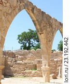 Фрагменты церкви 12-ого столетия Panagia Chrysopolitissa в Куклии, Кипр (2016 год). Стоковое фото, фотограф Вероника Павлова / Фотобанк Лори