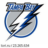 Эмблема хоккейного клуба Tampa Bay Lightning. США. Редакционная иллюстрация, иллюстратор Владимир Макеев / Фотобанк Лори