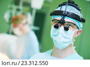 male cardiac surgeon with cardiosurgery equipment. Стоковое фото, фотограф Дмитрий Калиновский / Фотобанк Лори