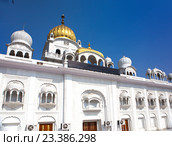 Храм "Гурудвара Бангла Сахиб", Нью-Дели, Индия (2014 год). Стоковое фото, фотограф Куликов Константин / Фотобанк Лори