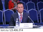 Дмитрий Конов - председатель правления, ПАО "СИБУР Холдинг"; председатель правления ООО "СИБУР" на Петербургском международном экономическом форуме ПМЭФ-2016. Редакционное фото, фотограф Игорь Долгов / Фотобанк Лори