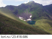Озеро выше Рыбного в урочище Морг-Сырты, Архыз, КЧР. Стоковое фото, фотограф Оглоблин Андрей Николаевич / Фотобанк Лори