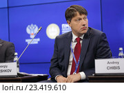 Георгий Горшков - первый заместитель президента - председателя правления банка, "Почта Банк" на Петербургском международном экономическом форуме ПМЭФ-2016. Редакционное фото, фотограф Игорь Долгов / Фотобанк Лори