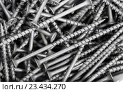 Background pattern of screws. Стоковое фото, фотограф Сергей Лаврентьев / Фотобанк Лори