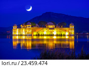 Дворец Jal Mahal ночью (2012 год). Стоковое фото, фотограф photoff / Фотобанк Лори