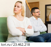 Family quarrel at home. Стоковое фото, фотограф Яков Филимонов / Фотобанк Лори