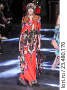 PARIS, FRANCE - OCTOBER 01: A model walks the runway during the Manish Arora show as part of the Paris Fashion Week Womenswear Spring/Summer 2016 on October 1, 2015 in Paris, France. Редакционное фото, фотограф Anton Oparin / Фотобанк Лори