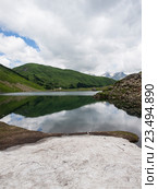 Высокогорное озеро Мзы (2016 год). Стоковое фото, фотограф Светлана Овчинникова / Фотобанк Лори