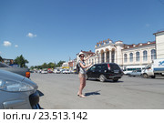 Железнодорожный вокзал. Таганрог (2016 год). Редакционное фото, фотограф Владимир Арсентьев / Фотобанк Лори
