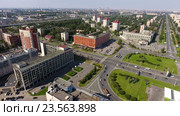 Здания бизнес центров и высотка Leader Tower на площади Конституции. Санкт-Петербург (2016 год). Редакционное видео, видеограф Кекяляйнен Андрей / Фотобанк Лори