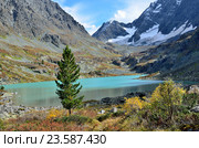 Россия, Республика Алтай, горное озеро Куйгук. Стоковое фото, фотограф Овчинникова Ирина / Фотобанк Лори