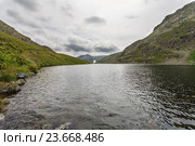 Алтай июль. Усть-Коксинский район. Туча над горами и лугом. Стоковое фото, фотограф Владимир Панкевич / Фотобанк Лори