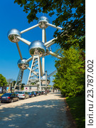 Atomium. Брюссель, Бельгия (2008 год). Редакционное фото, фотограф Ростислав Агеев / Фотобанк Лори