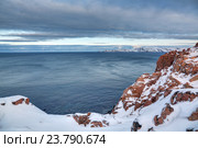 Кольский полуостров, вид на Баренцево море, Мурманская область. Стоковое фото, фотограф Игорь Долгов / Фотобанк Лори