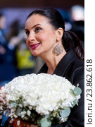 Телеведущая Стриженова Екатерина Владимировна (2016 год). Редакционное фото, фотограф Андрей Дегтярёв / Фотобанк Лори